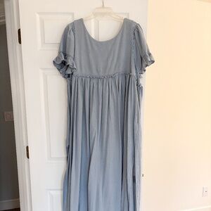 Free People Dusty Blue Maxi
